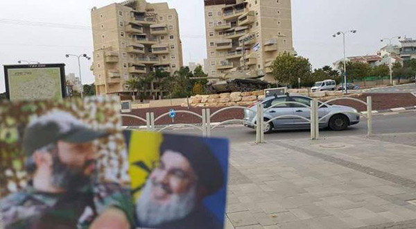Picture of Sayyed Nasrallah and Haj Imad Mughnieh